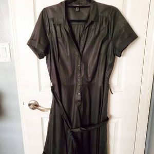 Black Button Up Shirt Dress